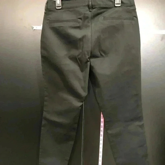 Old Navy High Rise Skinny Cotton Trousers adjustable waist,pockets,lightweight - Picture 2 of 9
